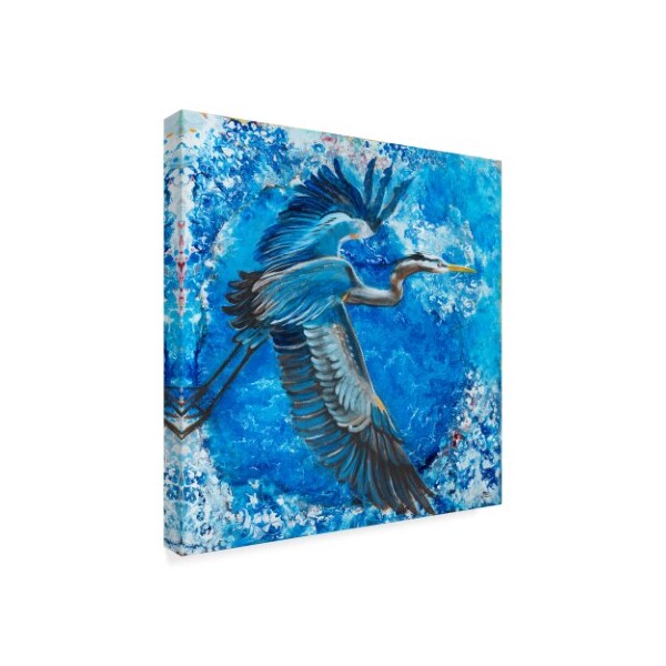 Cecile Broz 'Blue Heron In Painting' Canvas Art,24x24